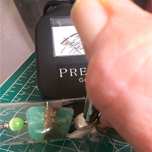 Artisan Chrysoprase Nugget 18" Necklace 925 Hook Pearls Agate Glass Beads Chunky - Picture 10 of 13